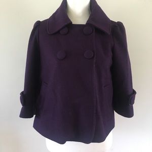 Forever Twenty One Purple Peacoat
